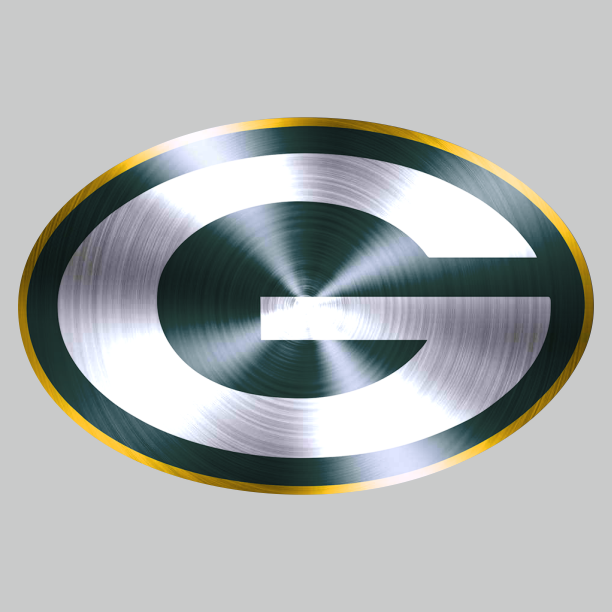 Green Bay Packers Stainless steel logo vinyl decal